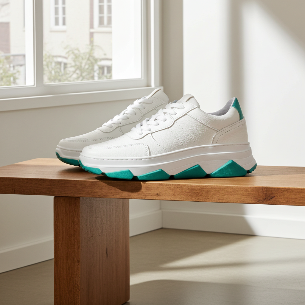 PS Poelman yola sneaker dames wit leer